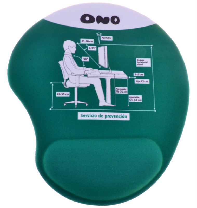 Ergonomic Mouse Pad has built in gel wrist supports and are dripping w