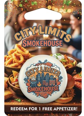 1 x Button Badge Card