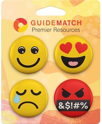 4 x Button Badge Card