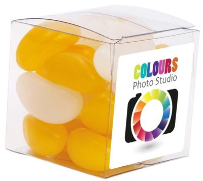 60g Jelly Bean in Clear Cubes Corporate