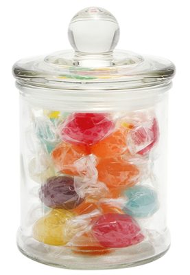 80 gram Glass Candy Jar Acid Drops