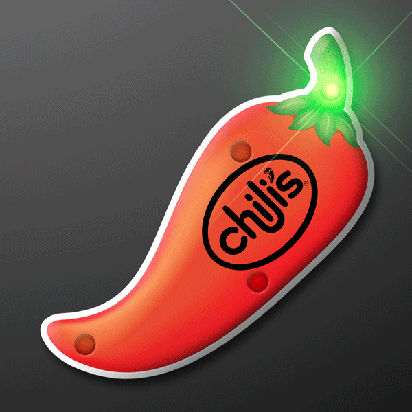 Blinking Chili Pepper LED Lights Pin