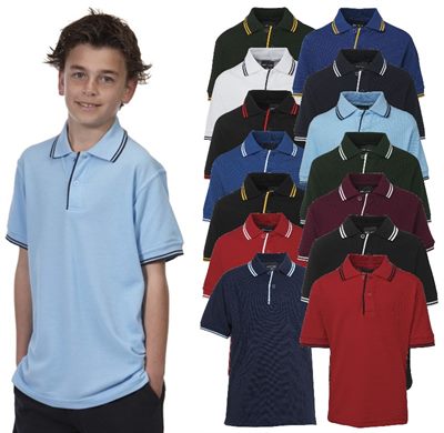 Kids Contrast Trim Polo Shirt
