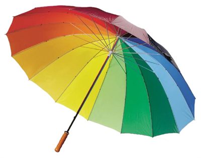 Colourful Sixteen Panel Umbrella