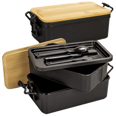 Expandable 2 Compartment Lunch Box