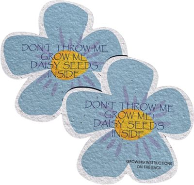 Flower Shaped Seeded Paper