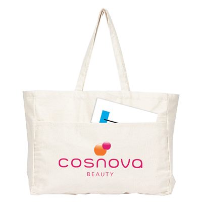Trendy Cotton Canvas Shopping Tote