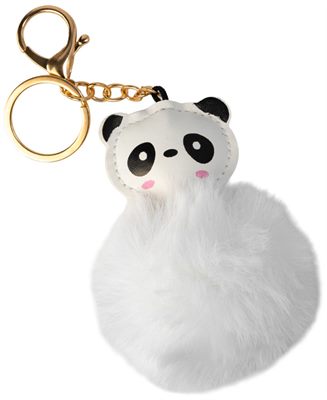 Panda Shaped Plush Keyring