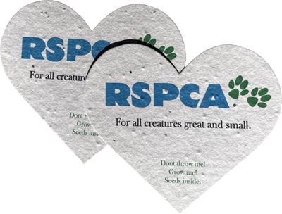 Heart Shaped Seeded Paper