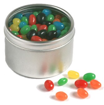 Jelly Bean Rounded Tin