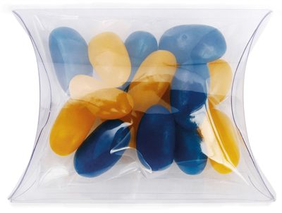 Jelly Beans Corporate Colours Clear Pillow Box
