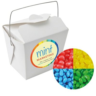 Jelly Beans Corporate Colours White Noodle Box