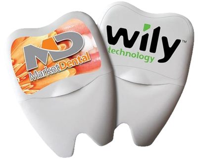 Large Tooth Shaped Mint Dental Floss