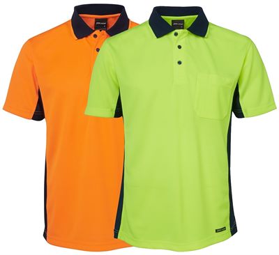 Mens High Vis Safety Polo