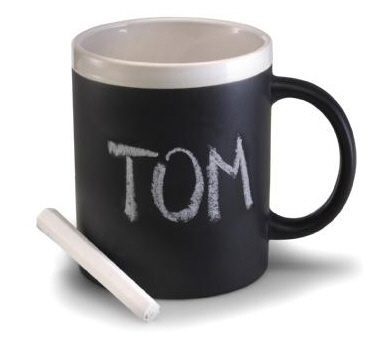 Novelty Chalk Surface Coffee Mug