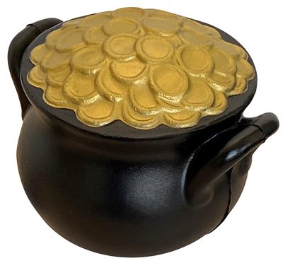 Pot Of Gold Shaped Stress Reliever