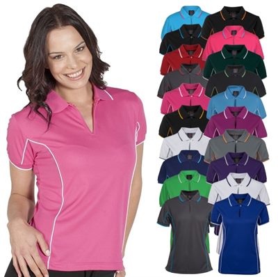 Womens Poly Sports Polo Shirt
