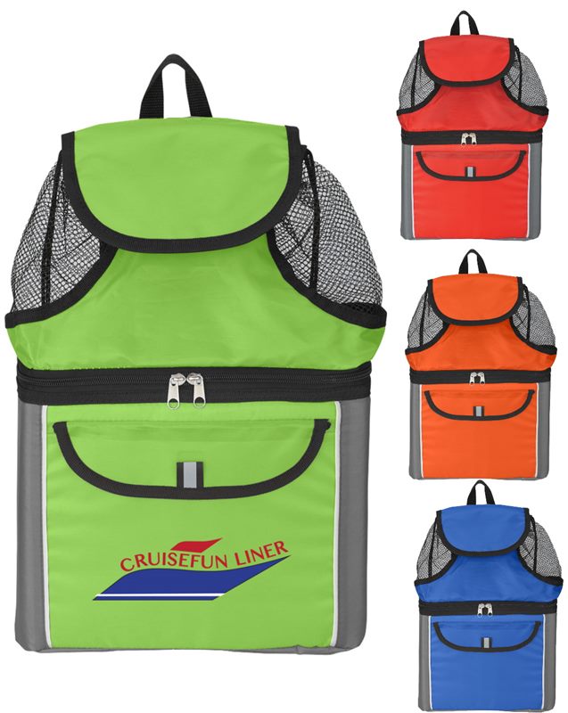 Promotional Beach Cooler Bag Backpacks can hold up to 6 cans