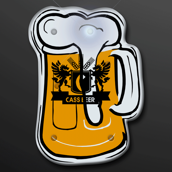 Blinking Beer Mug LED Lights Pin can be customised to suit your needs. Blinking Beer Mug LED Lights Pin can be customised to suit your needs.