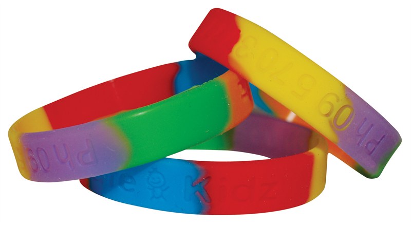coloured wristbands