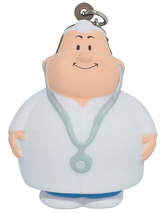 Doctor Bert Squeeze Shape Key Rings can be used as a key chain or tote