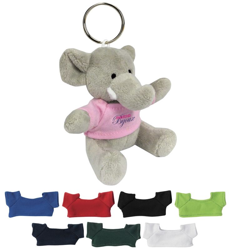 elephant plush keychain