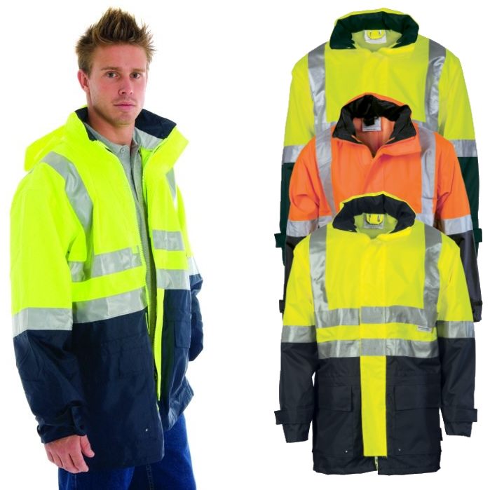 Heavy duty hi hot sale vis jackets