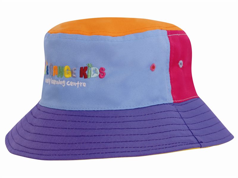 bright coloured bucket hats