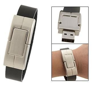 flash drive bracelet leather