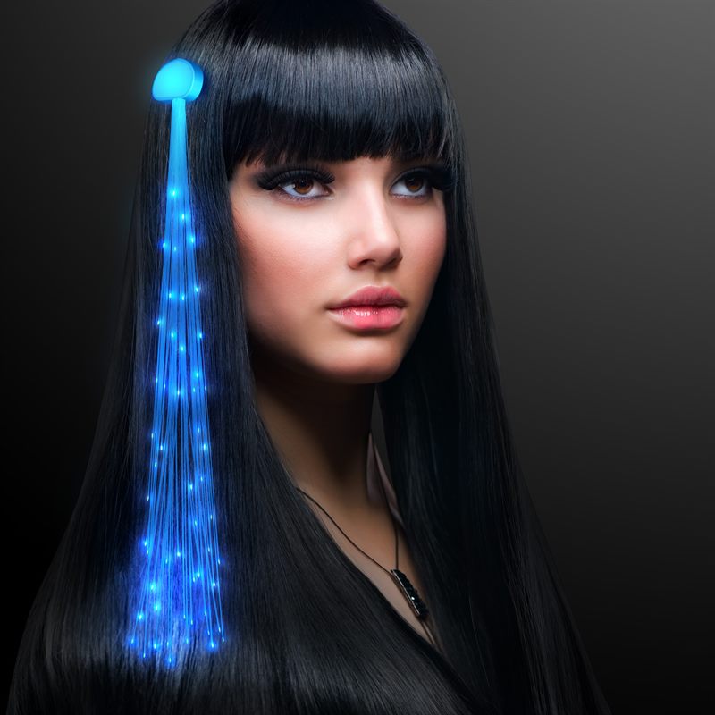 Make Your Hair Shine With These Personalised Light Extensions Blue Hai