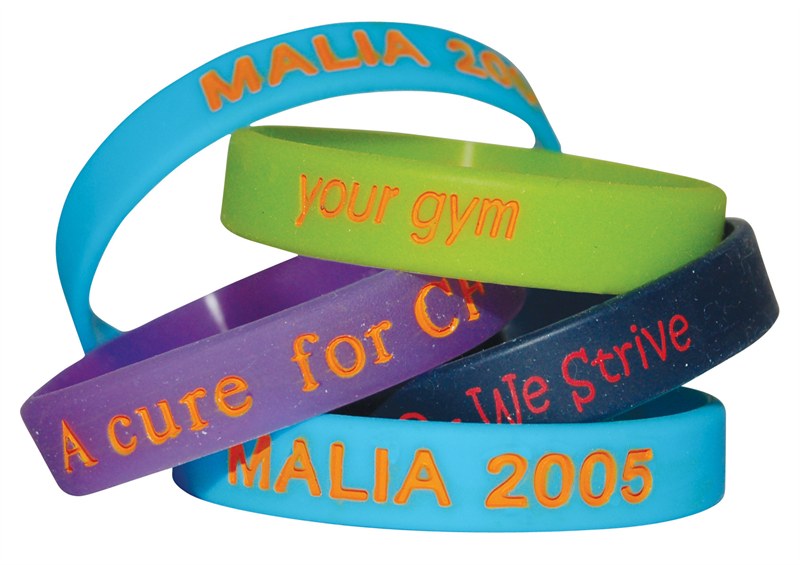 coloured wristbands