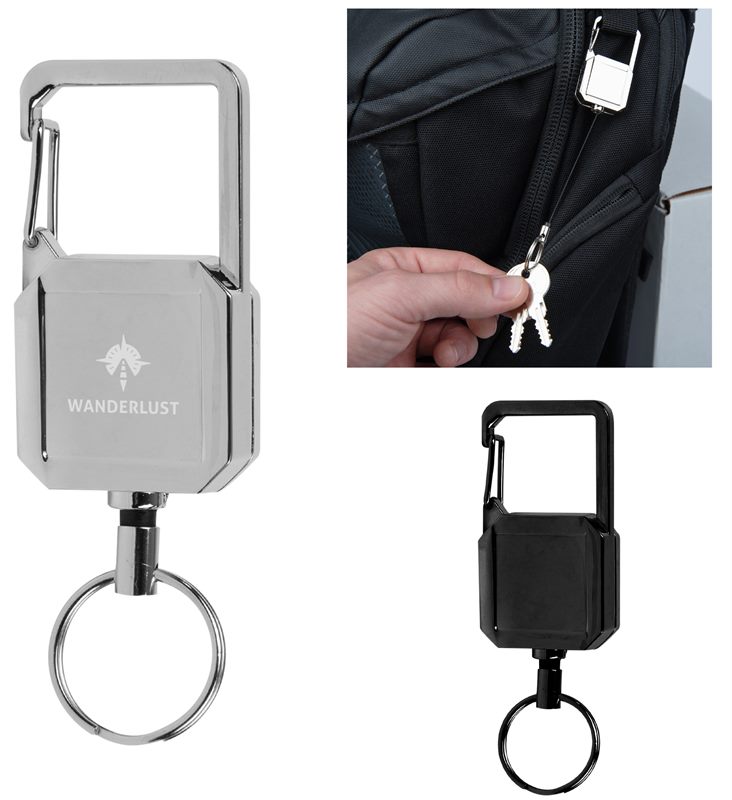 Retractable Badge Reel Carabiner Keyring is an essential accessory des