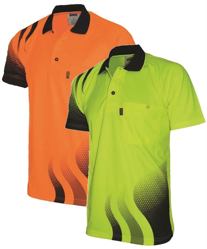 Hi Vis Sublimated Polo Shirts 