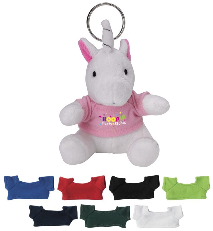 Personalised Unicorn Plush Keyrings bring magical advertising results.