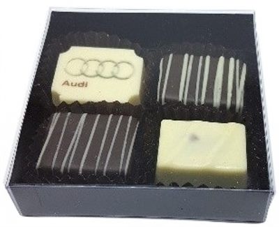 1 Printed 3 Plain Chocolate Truffle Gift Box