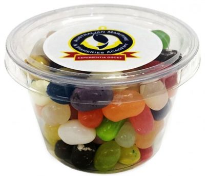 Plastic Tub Filled With 100gm Of Jelly Belly Jelly Beans
