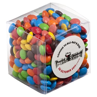 M&Ms in 110g Clear Cube
