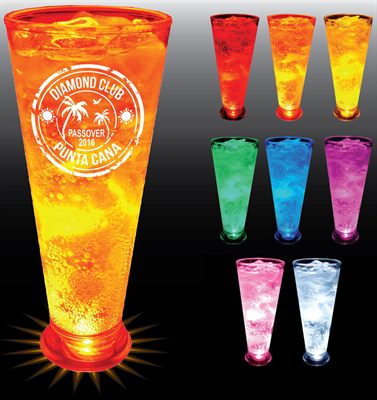 12oz Styrene Light Up Pilsner Beer Glass