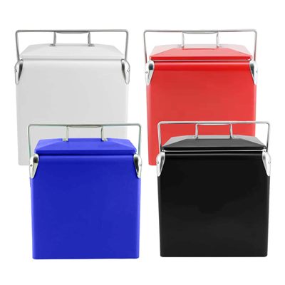 13L OldSchool Metal Ice Cooler Box