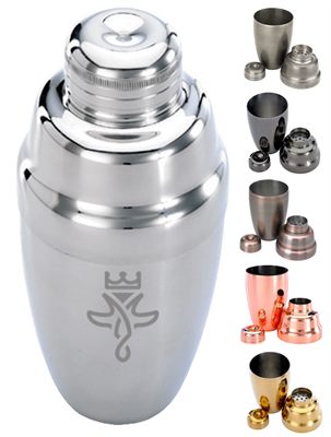 18oz 3 Piece Metal Cocktail Shaker