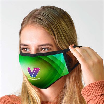 2 Layer Full Colour Polyester Face Mask