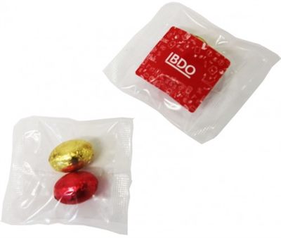 2 Mini Solid Easter Eggs In Cello Bag