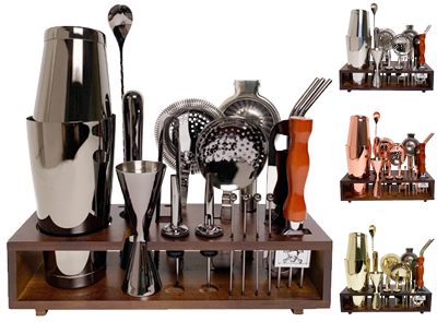 20 Piece Prestige Bar Set In Stand