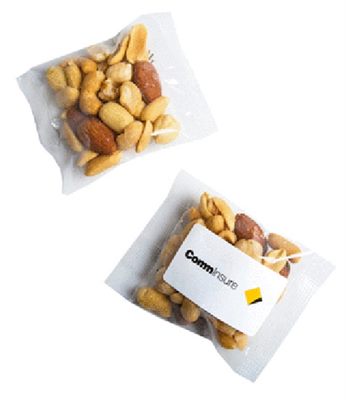 20g Cello Bag Of Salted Mixed Nuts