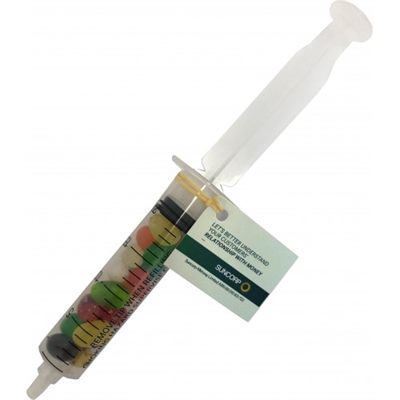 Syringe Filled With 20g Of Jelly Belly Jelly Beans