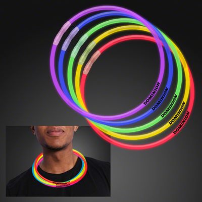 22 Inch Assorted Colours Glow Necklace