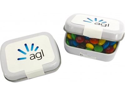 30g Rectangular Tin With Mini M&Ms