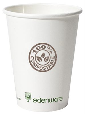 355ml Single Walled Biodegradeable Paper Coffee Cup