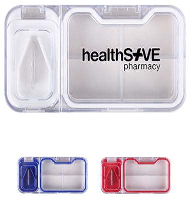 4 Compartment Pill Box & Cutter