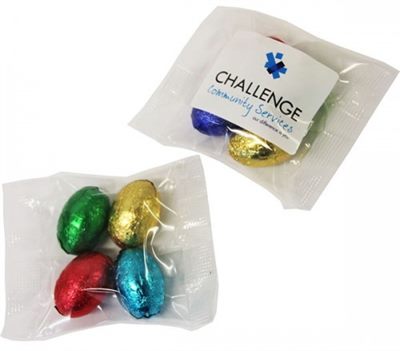 4 Mini Solid Easter Eggs In Cello Bag